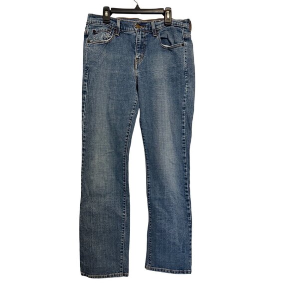 Levi's Denim - Levis 505 Straight Leg Women 8M Blue Denim Jeans Mid Rise Casual Everyday